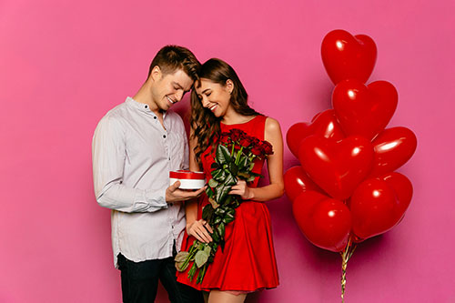 Pareja en San Valentín