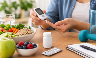 Mujer con diabetes tipo 2